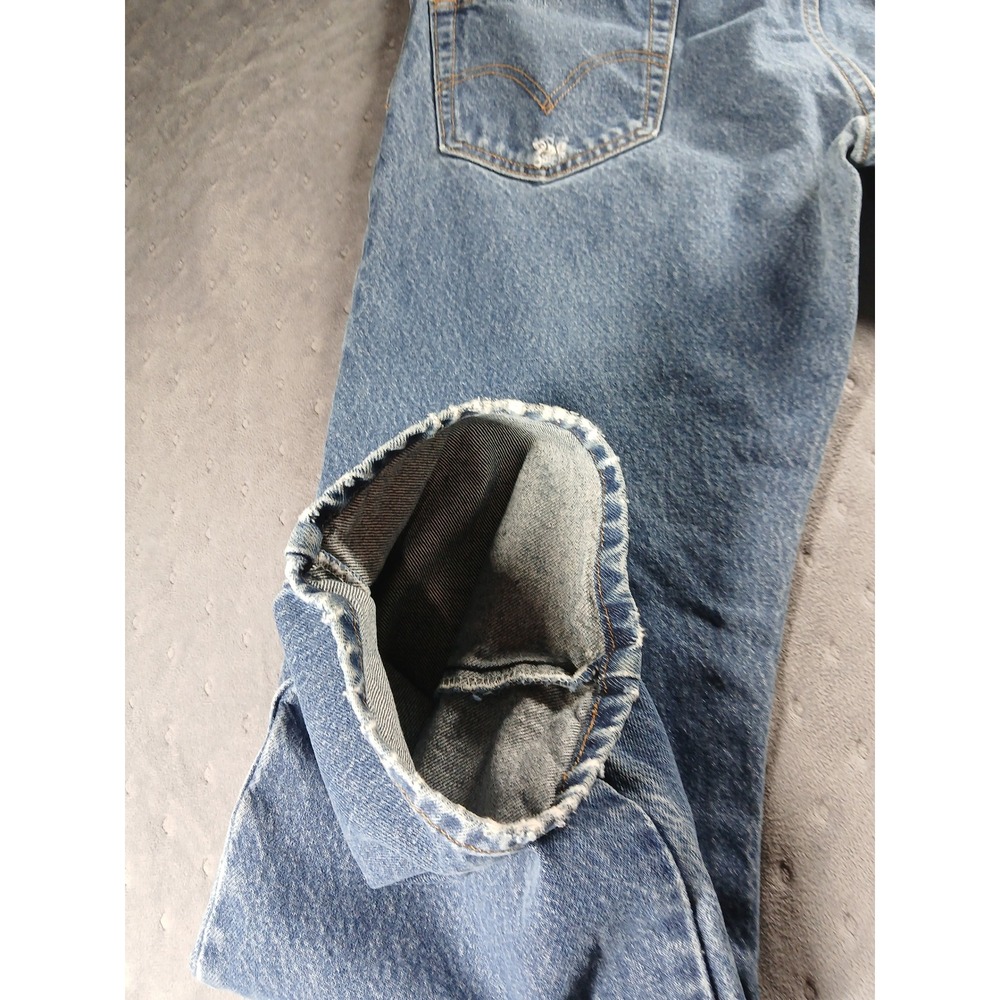 🔥 VINTAGE Levi's 517 Bootcut Jeans Men's 36x32l Medium Wash 100% Cotton Cowboy! - Picture 12 of 13